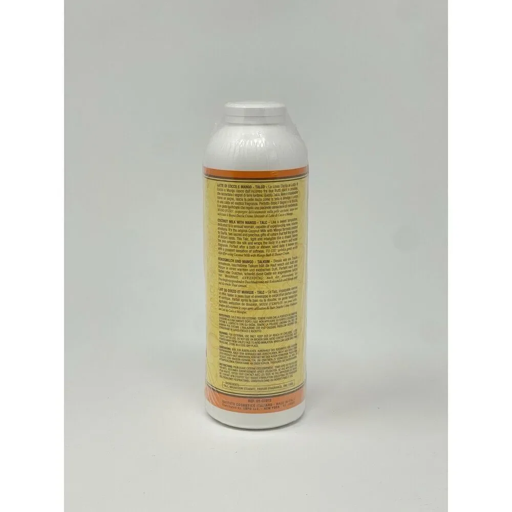 NEW San Pellegrino Elariia Coconut Milk Mango 3.5 oz Talc Body Powder SEALED